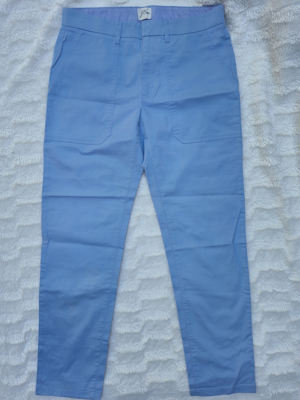 J. Crew Light Blue Straight-Leg Chinos